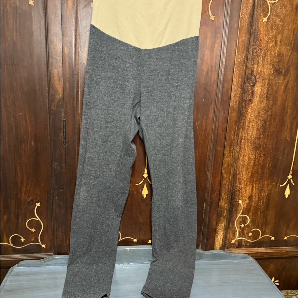 Motherhood Tan and Gray Maternity Pants
